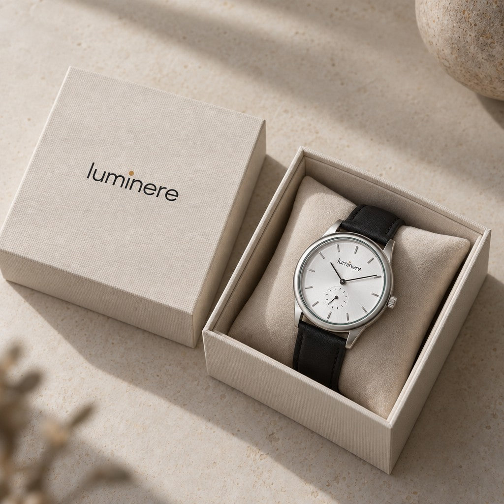 Luminere Stockholm Silver — na caixa