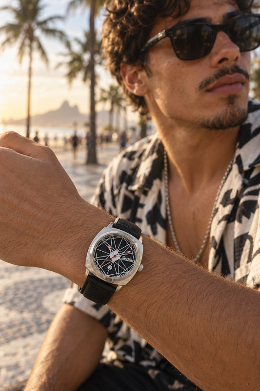 Saint Venice Grind Silver — no pulso
