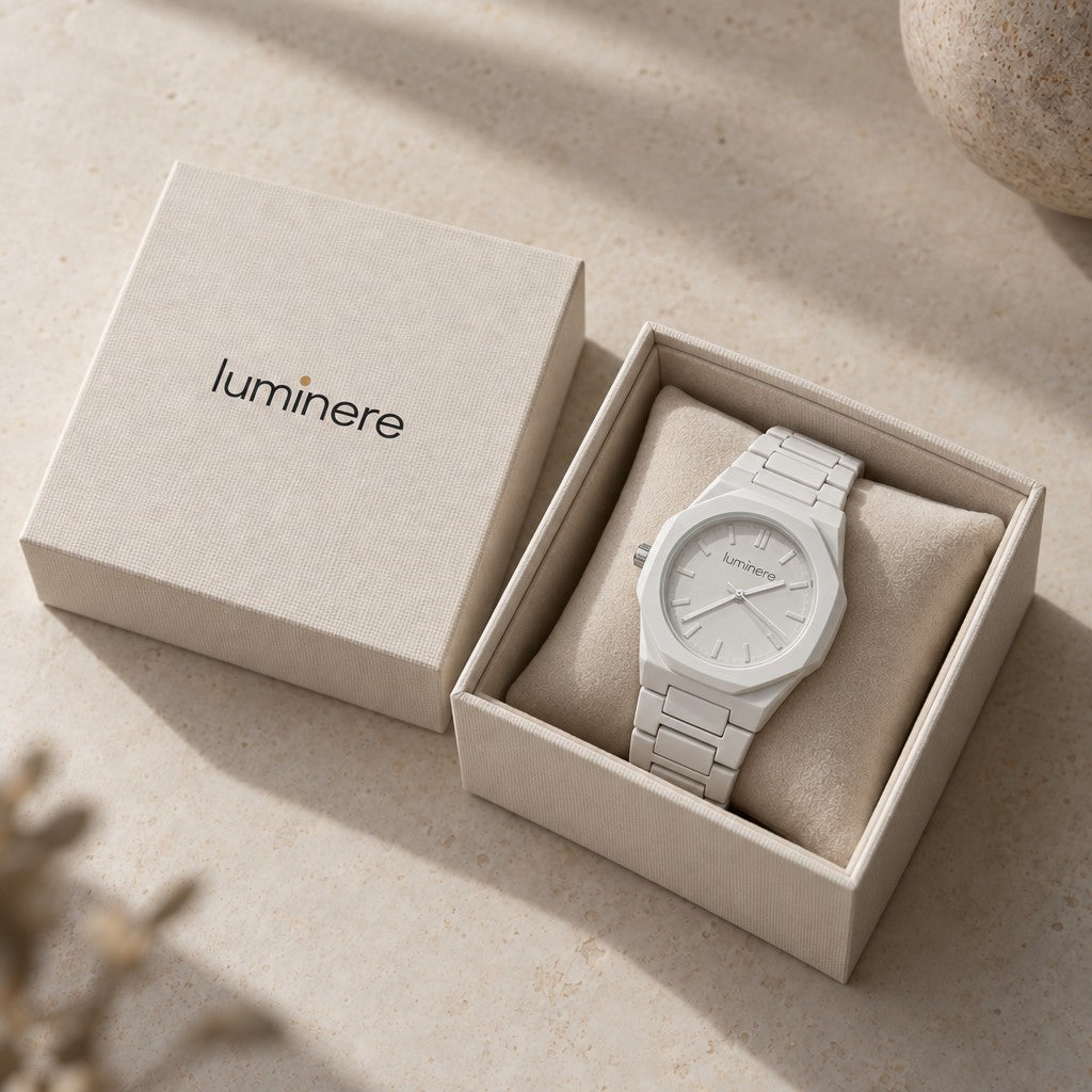 Luminere Oslo White — na caixa