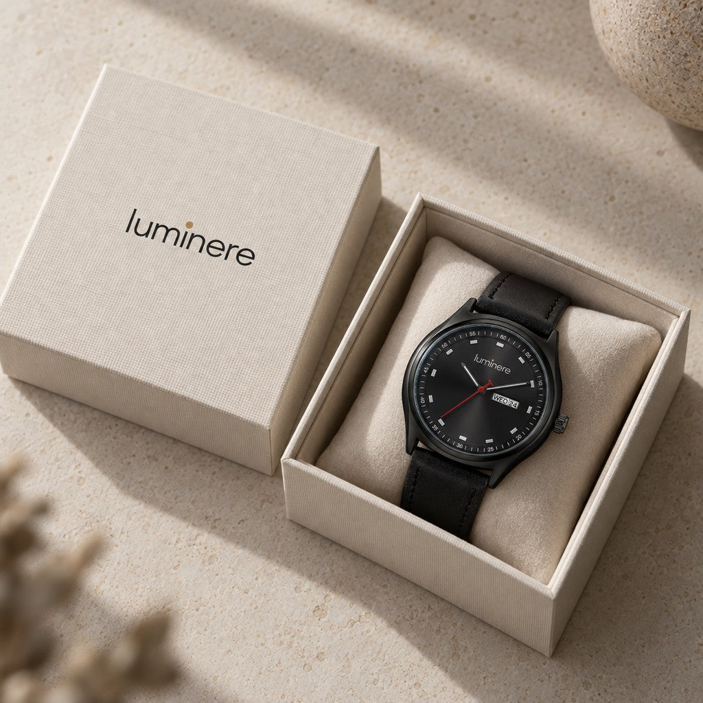 Luminere Nord Black — na caixa
