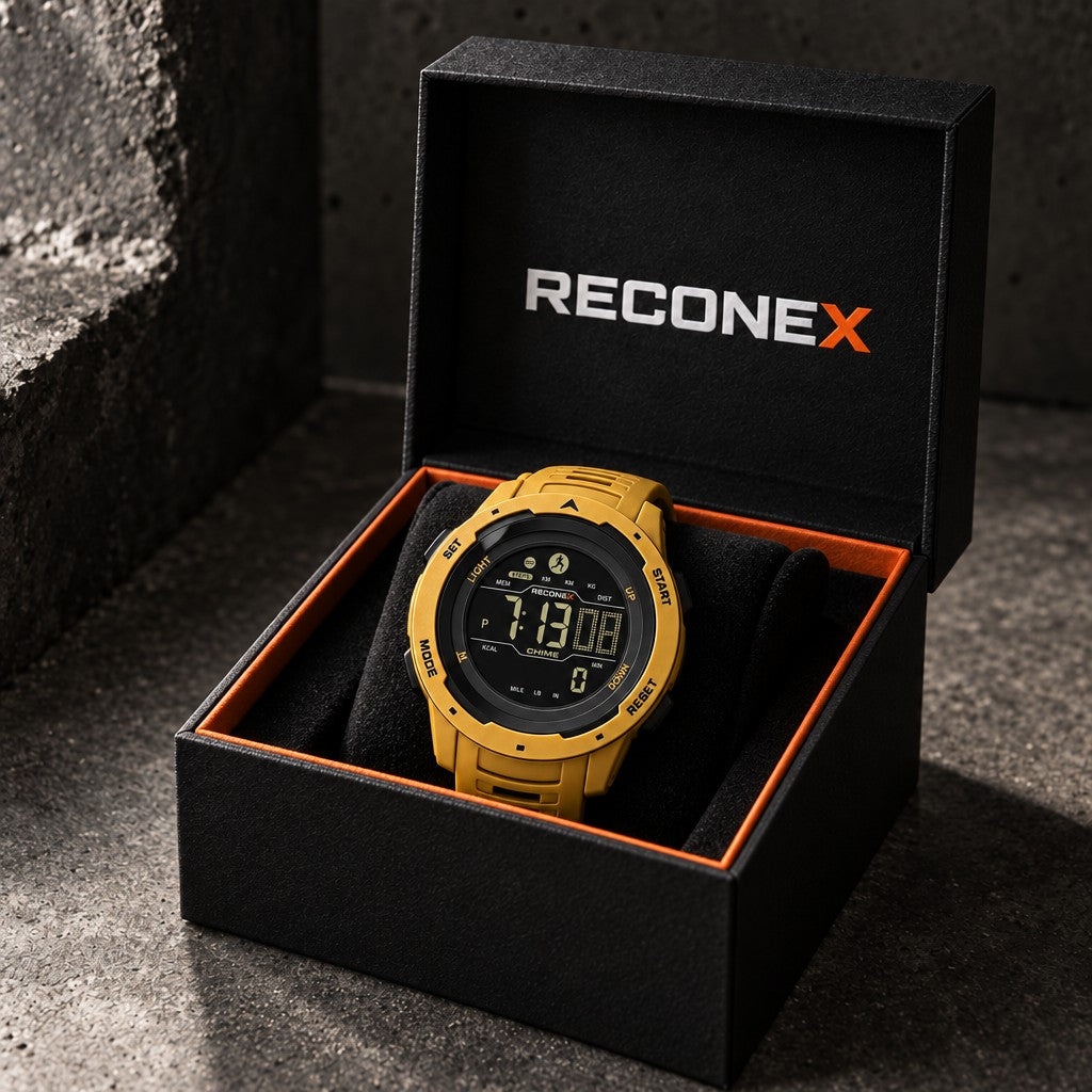 Reconex Hawk Desert — na caixa