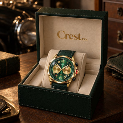 Crest Co. Silverstone — na caixa