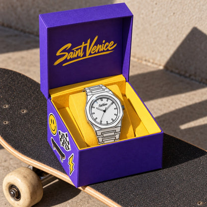 Saint Venice Kickflip Tag — na caixa