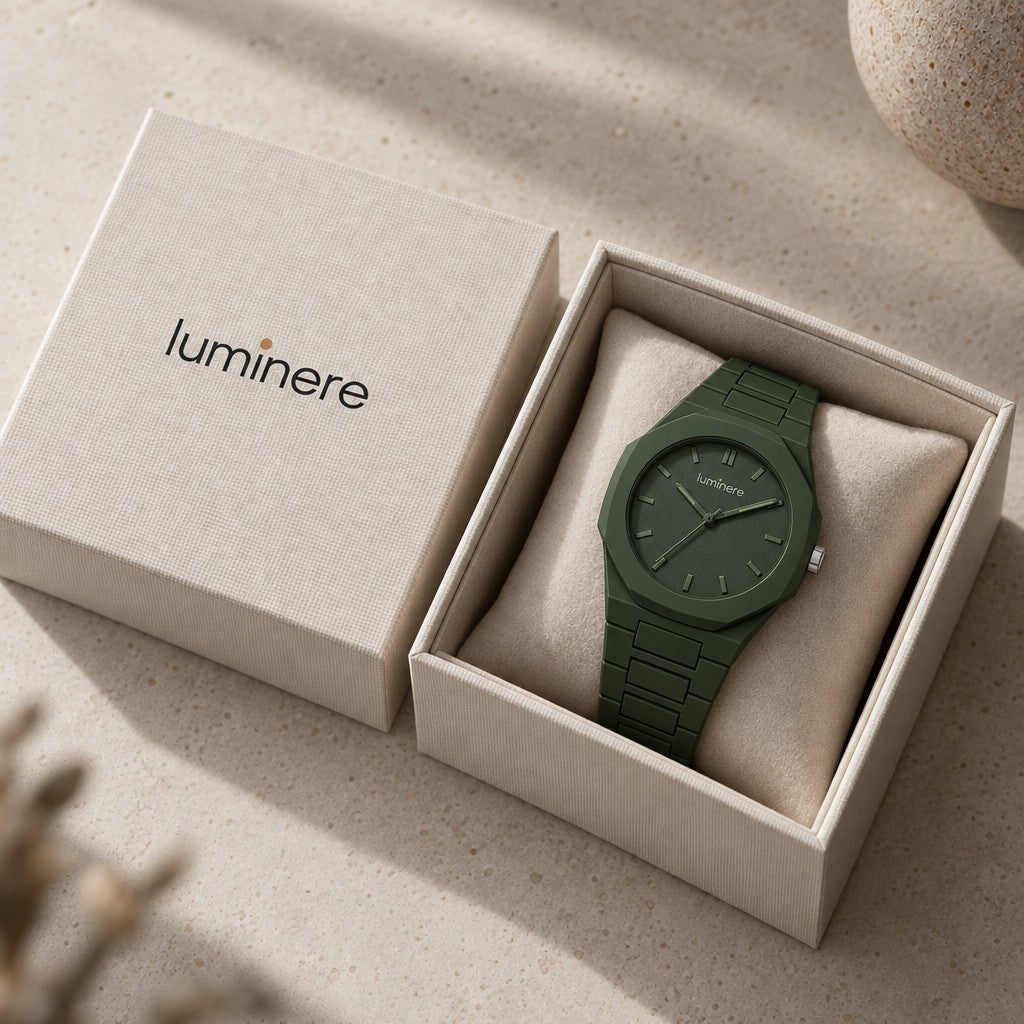 Luminere Oslo Green — na caixa