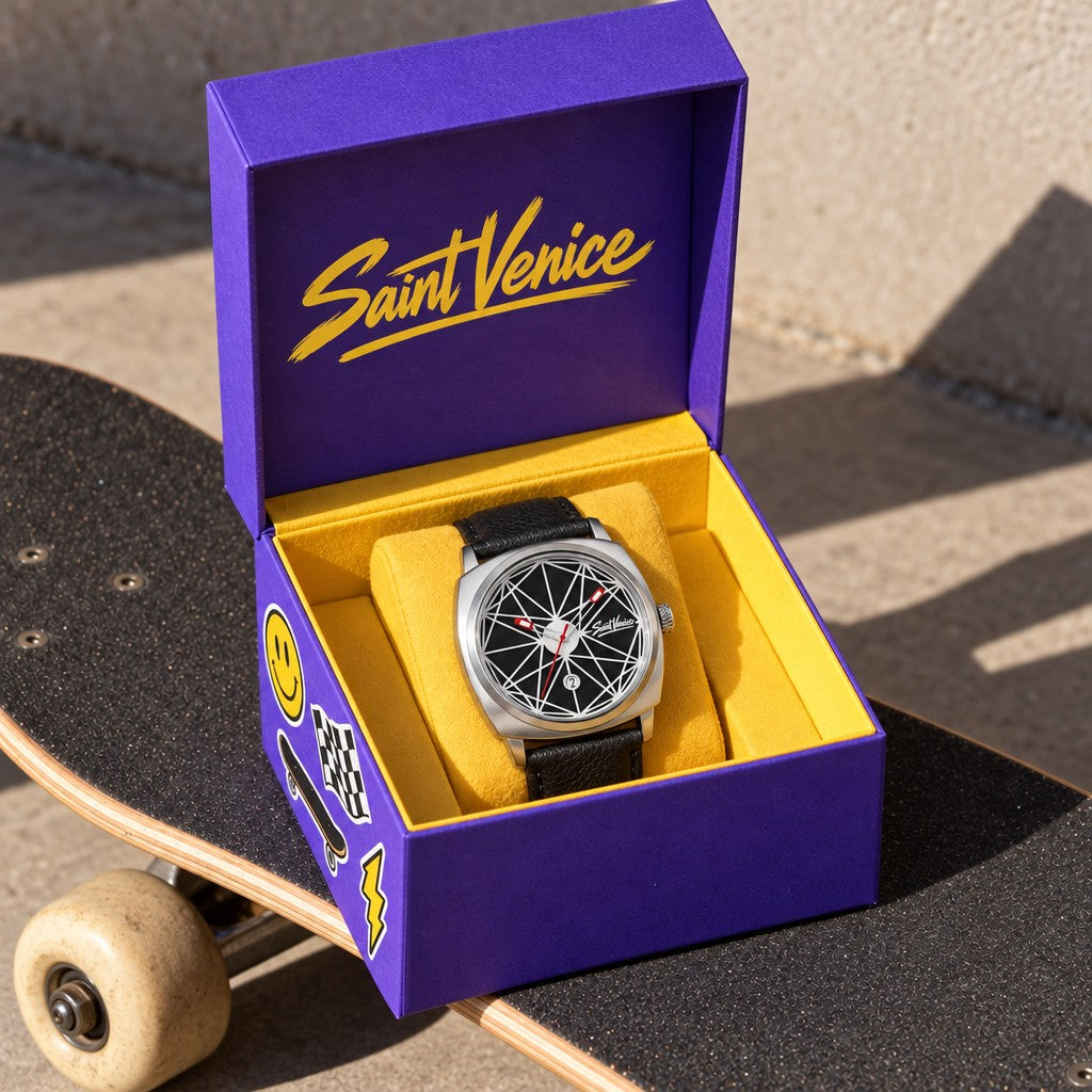 Saint Venice Grind Silver — na caixa