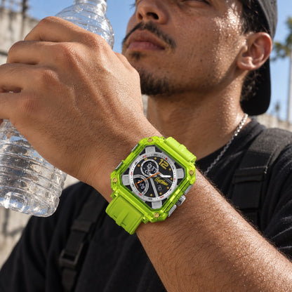 Saint Venice Neon Green — em uso