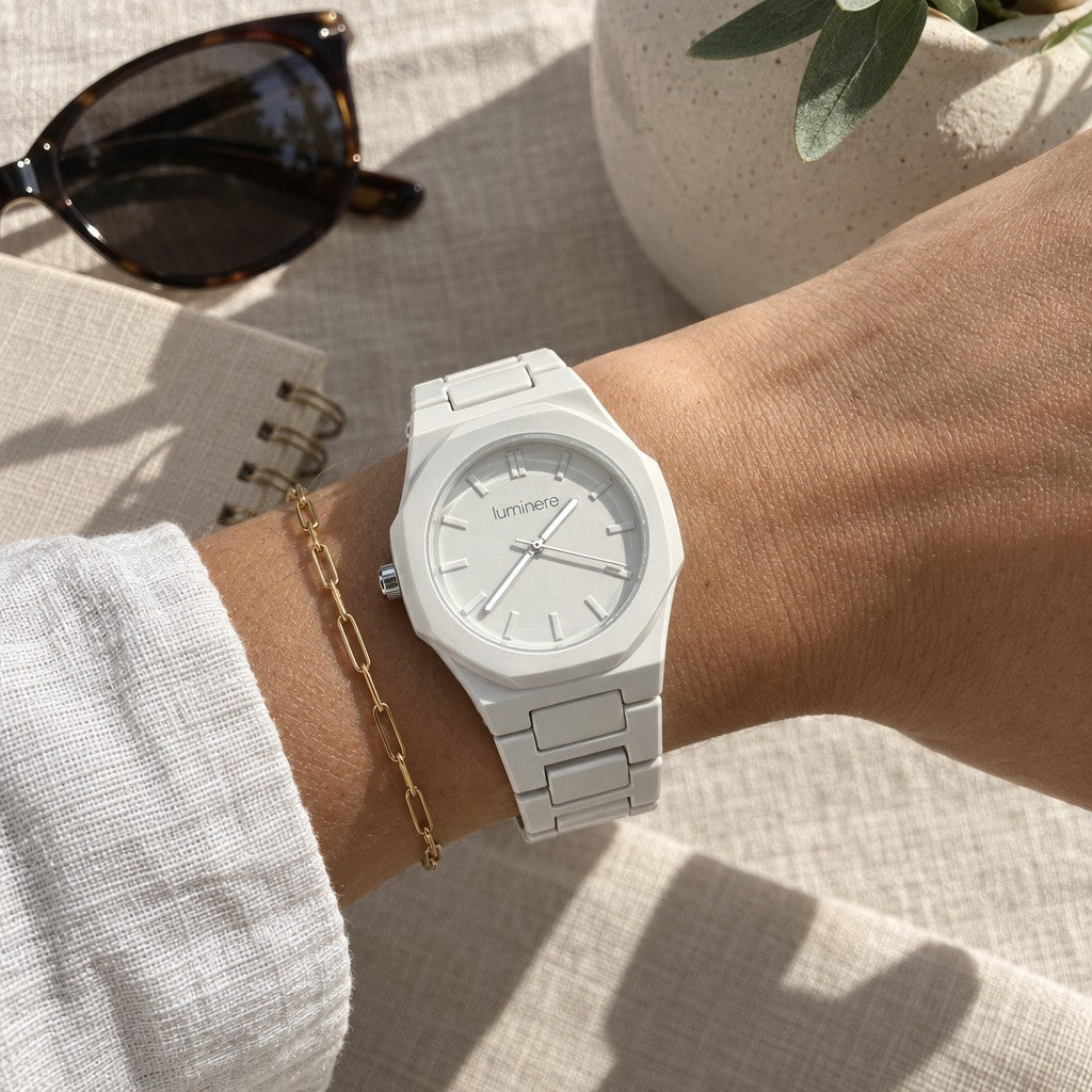 Luminere Oslo White — em uso