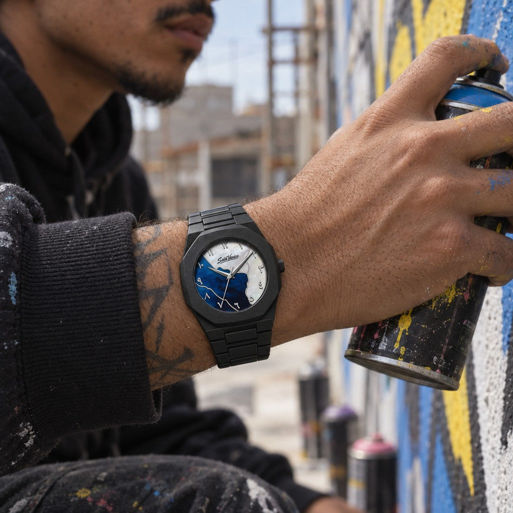 Saint Venice Kickflip Blue — em uso