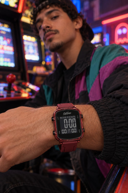 Saint Venice Pixel Red — no pulso
