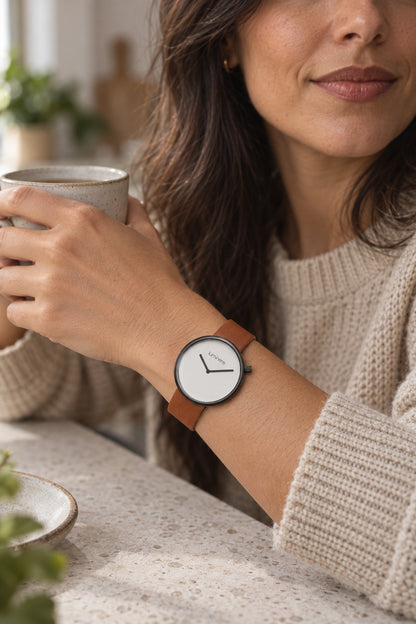 Luminere Lagom Brown — no pulso