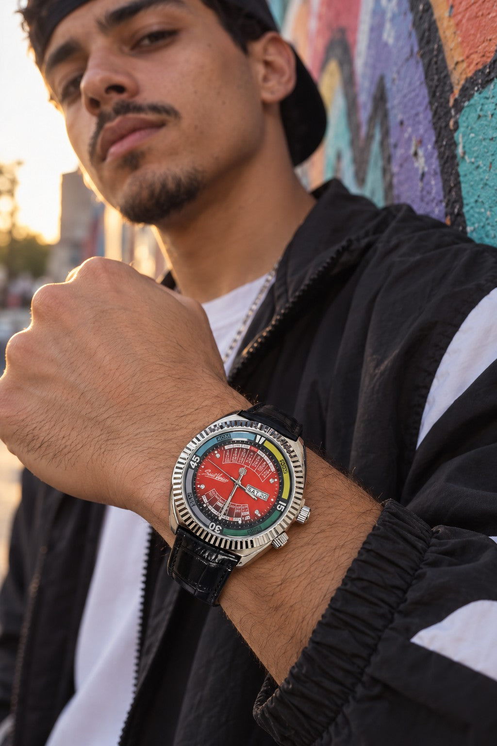 Saint Venice Dogtown Red — no pulso