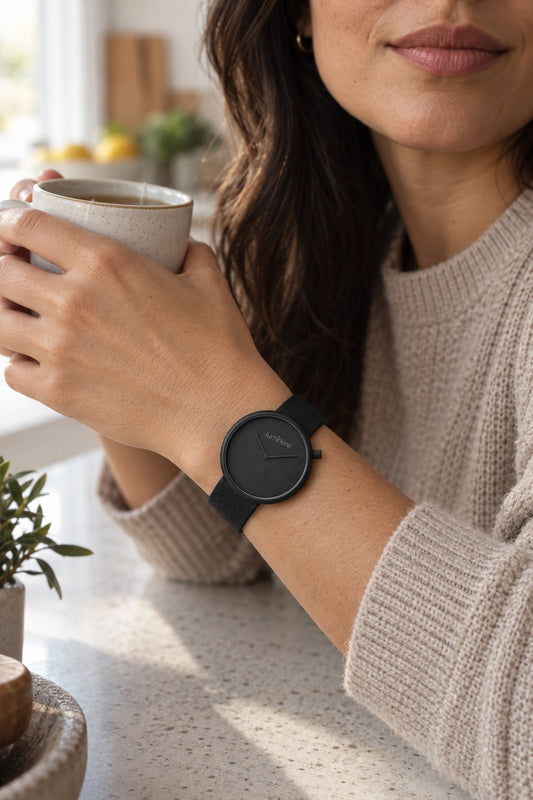 Luminere Lagom Black — no pulso